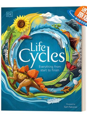 英文原版 Life Cycles Everything from Start to Finish 生命周期 从事物开始到完成过程 DK百科 美版 英文版 进口英语原版书籍