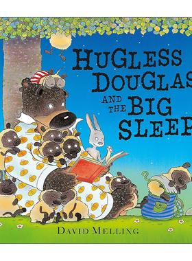 英文原版 Hugless Douglas and the Big Sleep 抱抱熊道格拉斯与美梦 大卫·梅林 儿童可爱治愈绘本 英文版 进口英语原版书籍