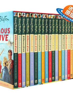 五伙伴历险记21册全套 英文原版 The Famous Five 伊妮德布莱顿 Enid Blyton 儿童英语桥梁章节冒险侦探小说 英文版中小学课外阅读