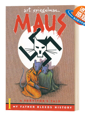 英文原版 Maus I: A Survivor's Tale My Father Bleeds History 鼠族1 英文版外文小说