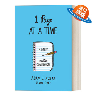 英文原版 事情由你决定 Adam 画画 写作 Blue 进口英语书籍 Kurtz 英文版 Time 一次一页 创意日记簿 反思与分享 Page