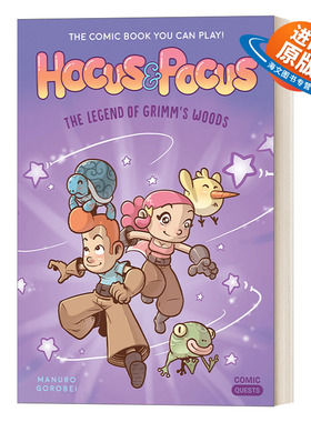 英文原版 Hocus & Pocus The Legend of Grimm's Woods Comic Quests 01 漫画任务系列1 霍克斯与波克斯 格林森林的传说 英文版