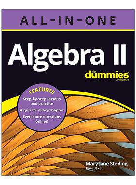 英文原版 Algebra II All-In-One for Dummies 代数2一本通 英文版 进口英语原版书籍