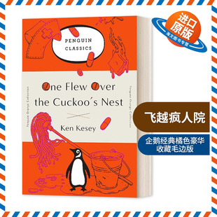 the Nest One Over 英文版 书籍外文小说 英文原版 毛边书 Cuckoo Flew 企鹅经典 飞越疯人院 进口英语原版 橘色收藏版