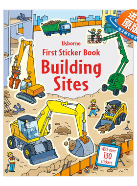 英文原版 First Sticker Book Building Sites 第一本贴纸书 建筑工地 英文版 进口英语原版书籍