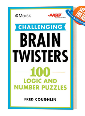 英文原版 Mensa AARP Challenging Brain Twisters 门萨 脑筋急转弯 100个谜题激发脑力 美国退休协会 英文版 进口英语原版书籍