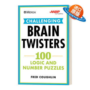 脑筋急转弯 Mensa Twisters 英文原版 100个谜题激发脑力 进口英语原版 Challenging 英文版 AARP 书籍 Brain 美国退休协会 门萨