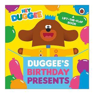英文原版 Hey Duggee Duggee's Birthday Presents 嗨道奇绘本 道奇的生日礼物 翻翻纸板书 英文版 进口英语原版书籍