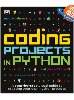 英文原版 Coding Projects in Python DK儿童Python程序编程图解指南 Carol Vorderman 英文版 进口英语原版书籍
