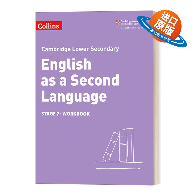 英文原版 Lower Secondary English as a Second Language Workbook Stage 7 剑桥国际初中英语练习册 七年级 进口英语书籍