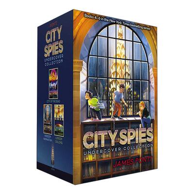 英文原版 City Spies Undercover Collection 城市间谍4-6册盒装 精装 青少年冒险故事 英文版 进口英语原版书籍