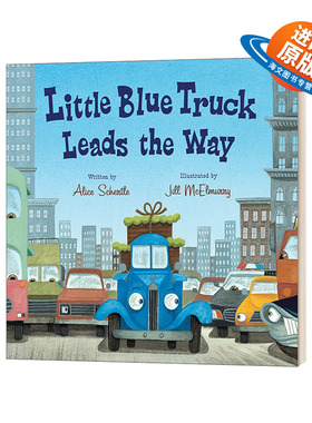 英文原版 Little Blue Truck Leads the Way Board Book  蓝色小卡车带路 绘本纸板书 英文版 进口英语原版书籍