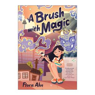 with 书籍 进口英语原版 精装 Brush Flora 魔法之笔 Magic 英文版 英文原版 儿童奇幻小说 Ahn 韩国民间传说故事