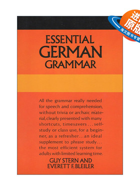 原版 Essential German Grammar 德语基础语法 Dover语言指南 Guy Stern 进口原版书籍