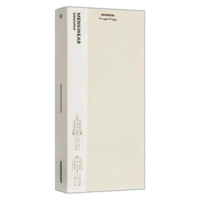 英文原版 Fashionary Menswear Memopad 男装记事本 英文版 进口英语原版书籍