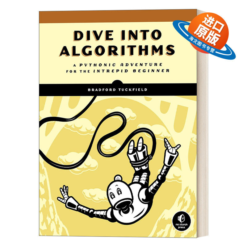 英文原版 Dive Into Algorithms 深入算法 无畏初学者的Python冒险 计算机 Bradford Tuckfield 英文版 进口英语原版书籍