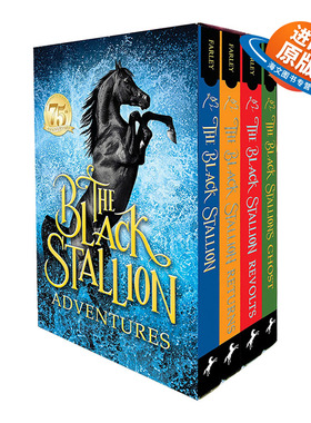 英文原版 The Black Stallion Adventures 黑神驹系列 4册套装 Walter Farley 英文版 进口英语原版书籍儿童外文书