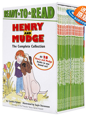 亨利和玛吉套装28册盒装 英文原版绘本 Henry and Mudge Ready to Read Level 2儿童启蒙英语分级阅读 汪琣珽推荐第二阶段英语书籍