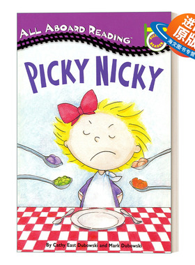 英文原版 Picky Nicky 汪培珽一阶 All Aboard Reading系列 英文版 进口英语原版书籍