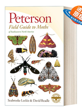 英文原版 Peterson Field Guide to Moths of Southeastern North America 皮特森北美中南部飞蛾图鉴 英文版 进口英语原版书籍