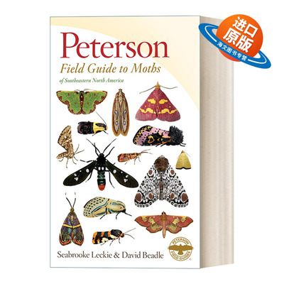 英文原版 Peterson Field Guide to Moths of Southeastern North America 皮特森北美中南部飞蛾图鉴 英文版 进口英语原版书籍