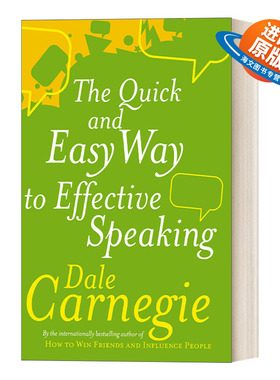 英文原版 Quick And Easy Way To Effective Speaking 沟通的艺术 如何充满自信地进行公共演说 戴尔·卡耐基 英文版 进口英语书籍