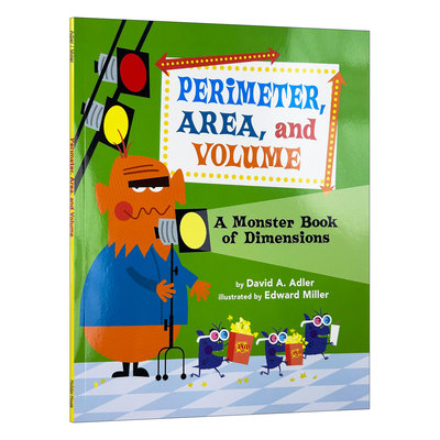 英文原版 Perimeter Area and Volume A Monster Book of Dimensions 周长 面积和体积 7-10岁数学学习 儿童图画书 英文版 进口书