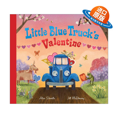 英文原版 Little Blue Truck's Valentine 蓝色小卡车情人节 纸板书 英文版 进口英语原版书籍