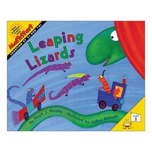英文原版 Mathstart Level 1 Leaping Lizards 数学启蒙绘本1级 英文版 进口英语原版书籍