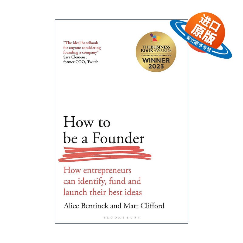 英文原版 How to Be a Founder 创始人眼光 企业家如何识别 投资和推出他们的想法 英文版 进口英语原版书籍