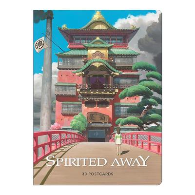 英文原版 Spirited Away 30 Postcards 千与千寻 30张明信片 英文版 进口英语原版书籍