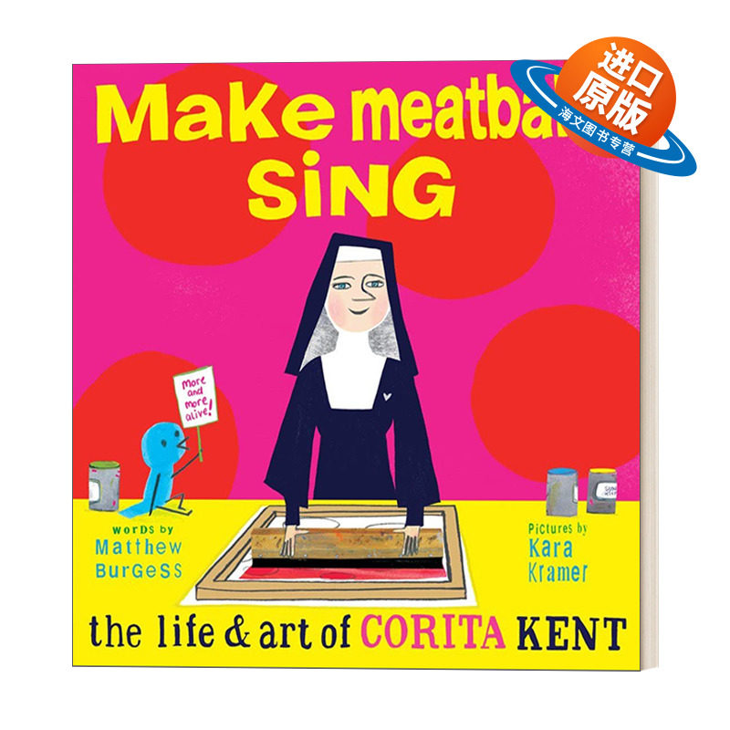 英文原版 Make Meatballs Sing 让肉丸唱歌 科丽塔·肯特的艺术人生 6-9岁儿童女性传记主题绘本 Matthew Burgess 英文版 进口书籍图片