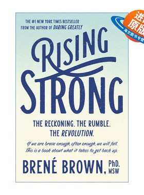英文原版 Rising Strong 成长到死 自助 心理学 脆弱的力量作者Brene Brown 精装 英文版 进口英语原版书籍