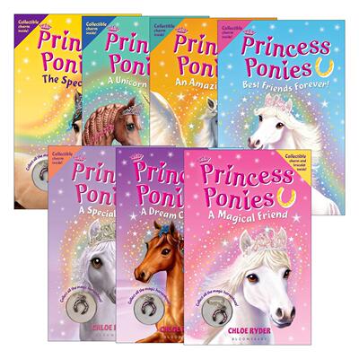 英文原版 Princess Ponies 公主小马系列1-7册 儿童奇幻魔法章节书 Chloe Ryder 英文版 进口英语原版书籍