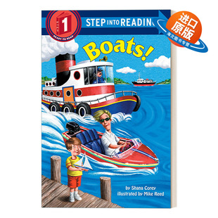 Reading 进口英语原版 Step 书籍 英文版 into 船 英文原版 Boats