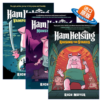 英文原版 Ham Helsing 汉姆赫辛系列3册 精装全彩漫画绘本图画书 图像式冒险图像式小说 历险探奇故事 英文版 进口英语原版书籍