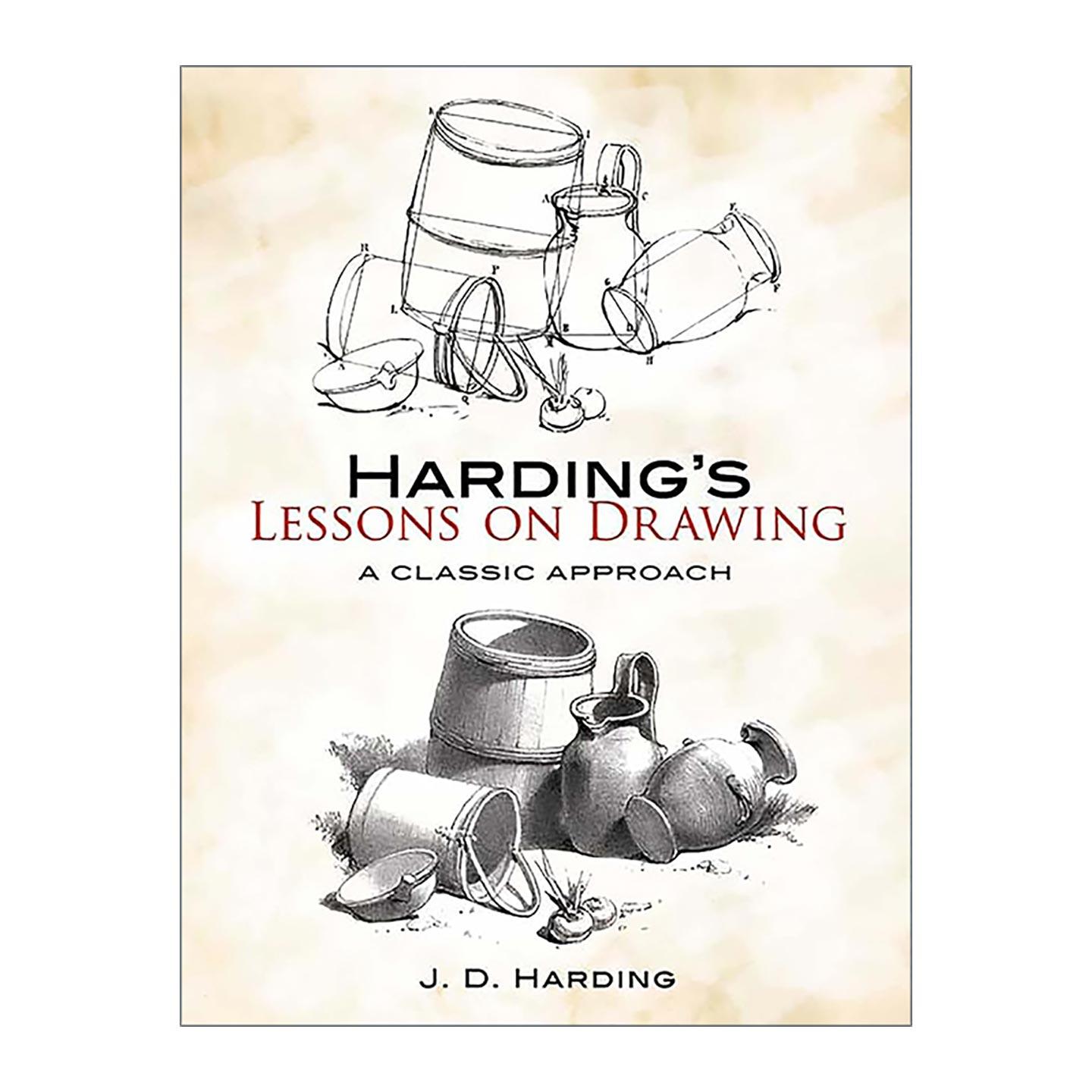 英文原版 Harding's Lessons on Drawing 哈丁绘画课 经典方法 技巧指南 J. D. Harding 英文版 进口英语原版书籍
