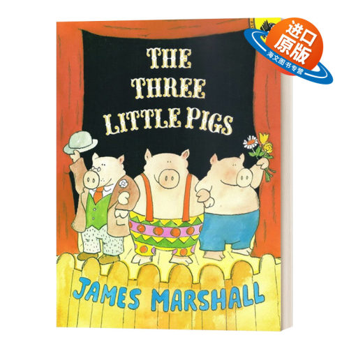 英文原版 Three Little Pigs 三只小猪 幽默绘本 经典童话故事图画书 英文版 进口英语原版书籍儿童外文书
