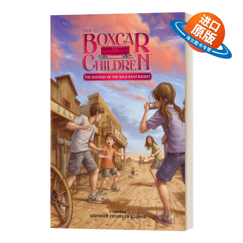 英文原版 The Mystery of the Wild West Bandit 西大荒强盗之谜 棚车少年135 The Boxcar Children Mysteries 英文版进口英语书籍