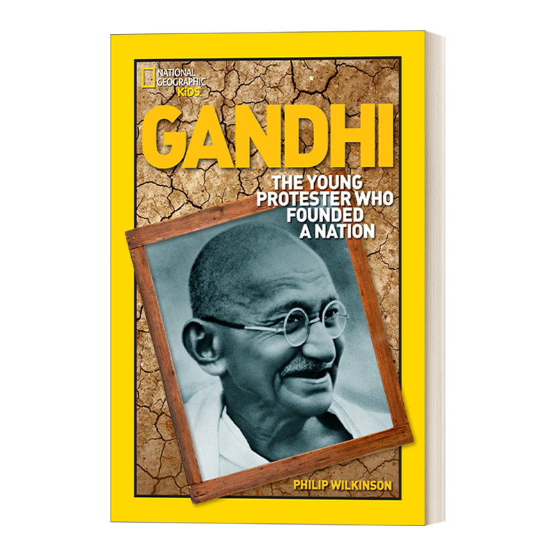 英文原版 Gandhi  甘地 美国国家地理名人传记World History Biographies儿童科普百科 英文版 进口英语原版书籍 书籍/杂志/报纸 儿童读物原版书 原图主图