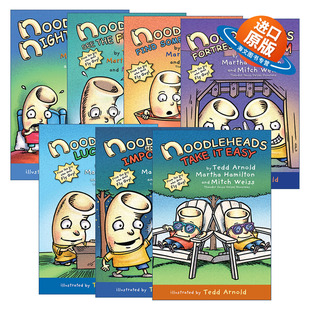 英文原版 Noodlehead 傻瓜面条头小子7册 爆笑漫画 儿童课外读物 和谐幽默全彩漫画故事书 英文版 进口英语原版书籍