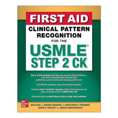 英文原版 First Aid Clinical Pattern Recognition For the Usmle Step 2 临床模式识别 精装 英文版 进口英语原版书籍