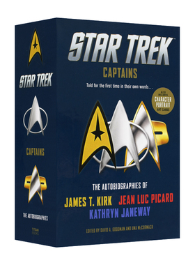 英文原版 Star Trek Captains - The Autobiographies 星际迷航 舰长传记 Kirk  Picard  Janeway 三册盒装 精装 英文版 进口书籍