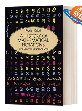 英文原版 A History of Mathematical Notations  数学符号史 英文版 进口英语原版书籍