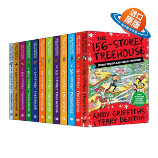 英文原版 The Treehouse Collection 12-book Pack 小屁孩树屋历险记系列 12册套装 附二维码音频 儿童章节桥梁书 英文版 进口书籍