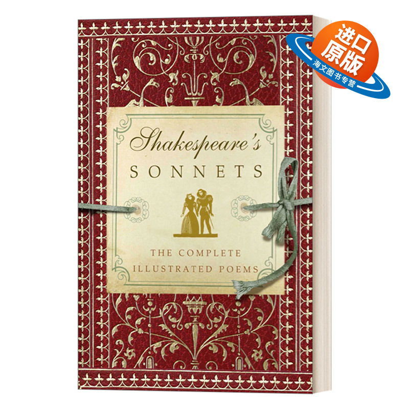 英文原版 Shakespeare's Sonnets 精选莎士比亚十四行诗歌集 精装 英文版 进口英语原版书籍