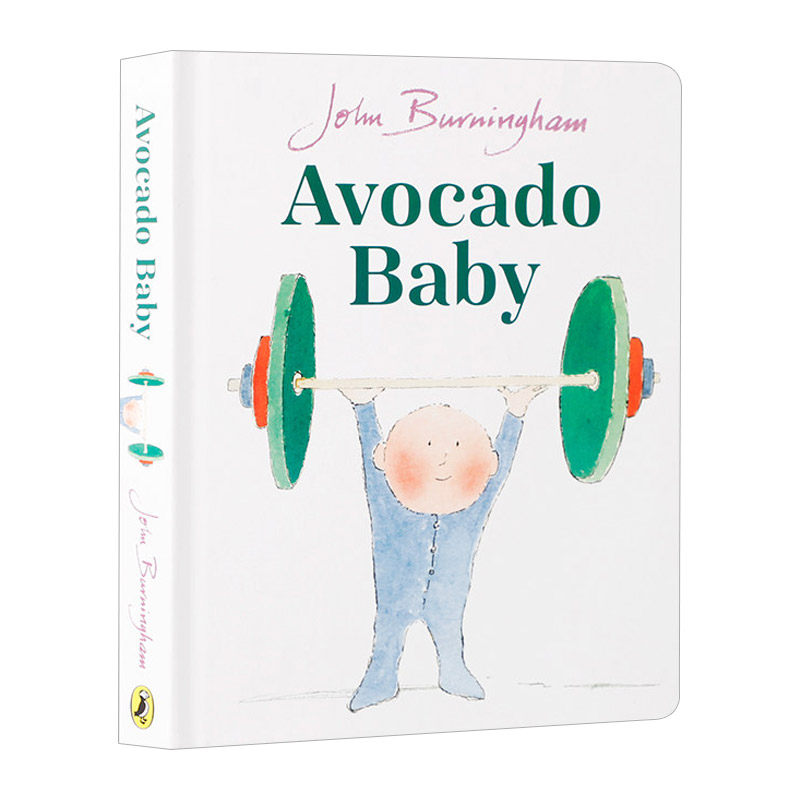 英文原版 avocado baby 鳄梨宝宝 认知绘本 纸板书 英文版 进口英语