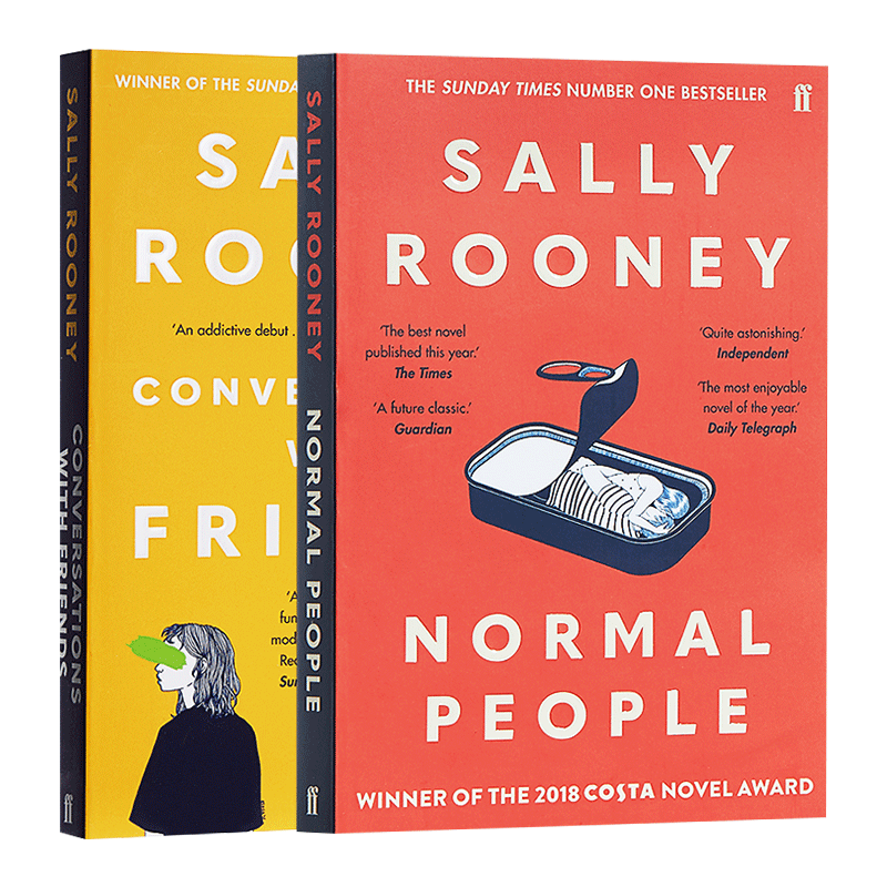 萨莉·鲁尼小说2册套装 普通人 聊天记录 英文原版小说 Normal People Conversations with Friends 进口英语书籍 Sally Rooney