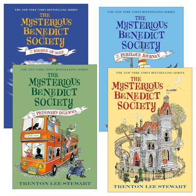 英文原版 The Mysterious Benedict Society 天才神秘会社系列1-4册 英文版 进口英语原版书籍