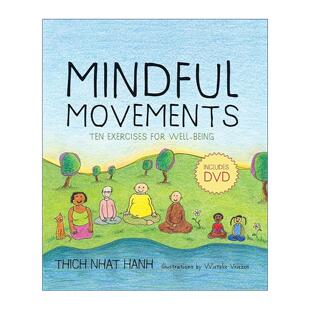 英文版 书籍 正念运动 瑜伽 太极 一行禅师 Movements 十种健康练习 进口英语原版 英文原版 精装 Mindful